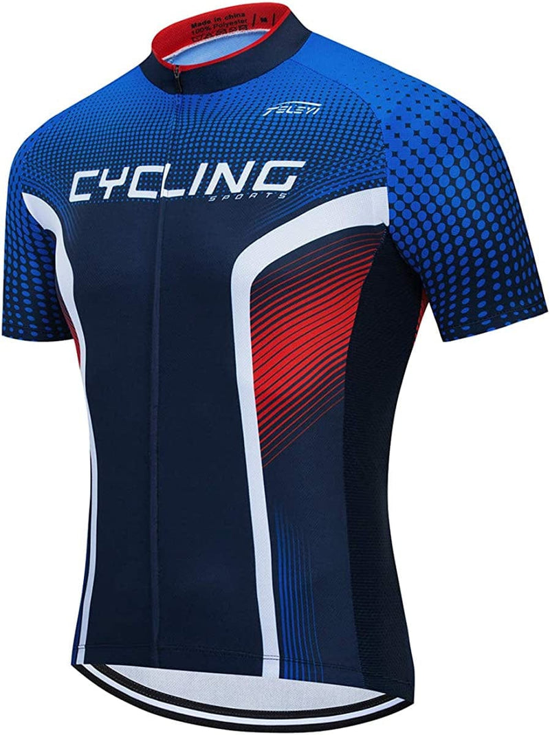 Xinzechen Men'S Bicycle Jersey Polyester Short Sleeve Sporting Goods > Outdoor Recreation > Cycling > Cycling Apparel & Accessories Weimostar   