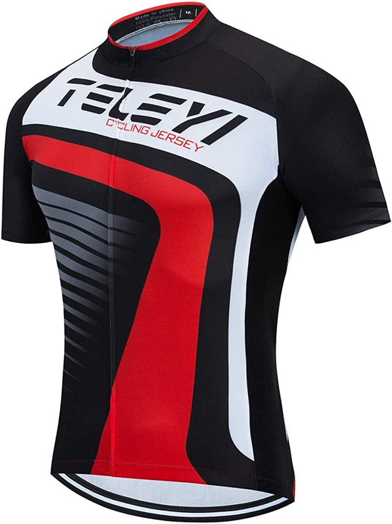 Xinzechen Men'S Bicycle Jersey Polyester Short Sleeve