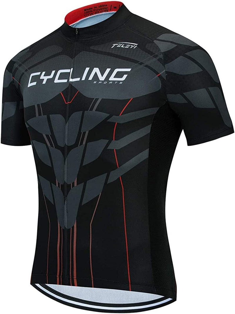 Xinzechen Men'S Bicycle Jersey Polyester Short Sleeve Sporting Goods > Outdoor Recreation > Cycling > Cycling Apparel & Accessories Weimostar   