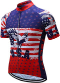 Xinzechen Men'S Bicycle Jersey Polyester Short Sleeve Sporting Goods > Outdoor Recreation > Cycling > Cycling Apparel & Accessories Weimostar Usa Flying Eagle Chest 32.3"-35.4"=Tag S 