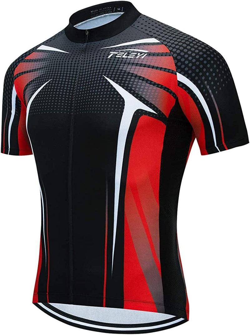 Xinzechen Men'S Bicycle Jersey Polyester Short Sleeve Sporting Goods > Outdoor Recreation > Cycling > Cycling Apparel & Accessories Weimostar Y Chest 32.3"-35.4"=Tag S 