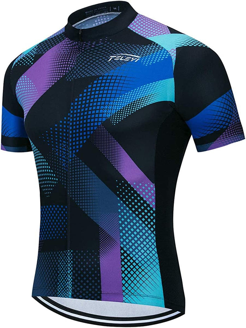 Xinzechen Men'S Bicycle Jersey Polyester Short Sleeve Sporting Goods > Outdoor Recreation > Cycling > Cycling Apparel & Accessories Weimostar X Large 