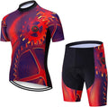 Xinzechen USA Men'S Cycling Short Sleeve Jersey Padded Shorts Set Sporting Goods > Outdoor Recreation > Cycling > Cycling Apparel & Accessories Weimostar Mens Your Chest 42.5"-44.9"=Tag XXL 