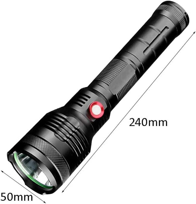 XIWALAI Headlamps for Adults Camping LED Torches LED Handheld Flashlight Super Bright Rechargeable Powerful Portable Torch Light Pocket Light Camping Lights (Color : Black) Hardware > Tools > Flashlights & Headlamps > Flashlights XIWALAI   