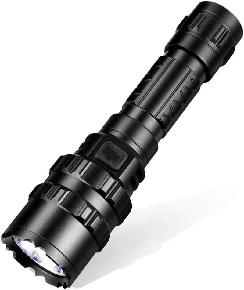XIWALAI Headlamps for Adults Outdoor Portable Powerful LED Flashlight 350 Lumen Super Bright Light Torches Rechargeable Household Waterproof Flashlight Camping Lights (Color : Black) Hardware > Tools > Flashlights & Headlamps > Flashlights XIWALAI   