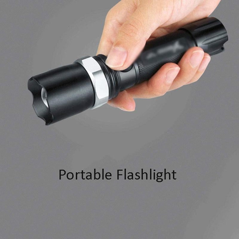 XIWALAI Headlamps for Adults Super Bright Outdoor Waterproof Powerful LED Flashlights Lantern Lamp Handheld LED Flashlight Camping Outdoor LED Torches Camping Lights (Color : Black) Hardware > Tools > Flashlights & Headlamps > Flashlights XIWALAI   