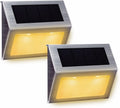XLUX [Warm Light] Solar Lights for Steps Decks Pathway Yard Stairs Fences, LED Lamp, Outdoor Waterproof, 6 Pack Home & Garden > Lighting > Lamps IAGtek Warm Light 2 Pack 