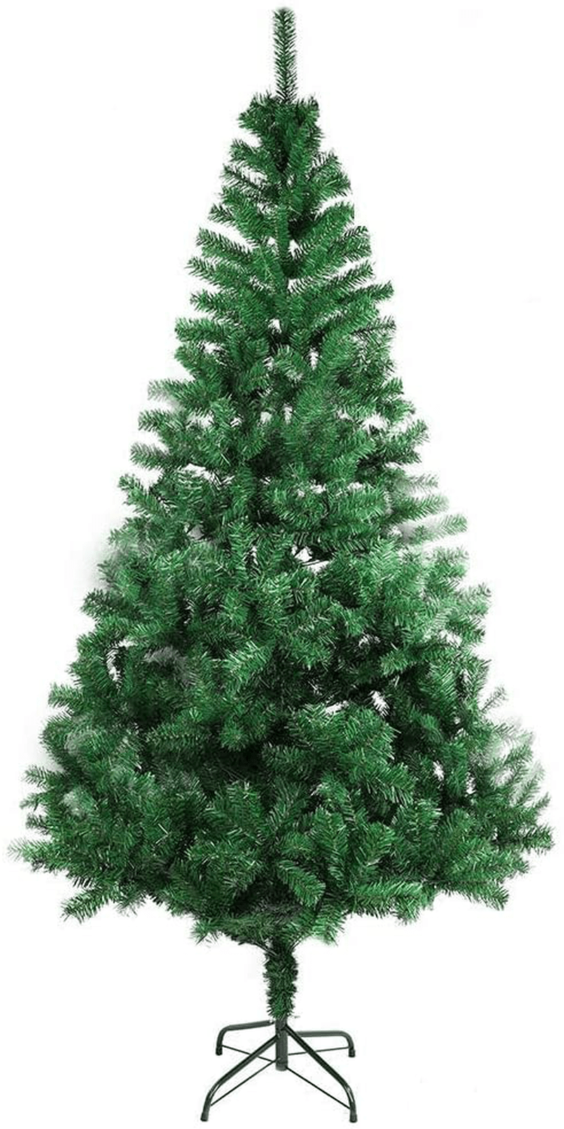 XmasExp 6 FT Artificial Christmas Pine Tree Easy Assembly with Foldable Solid Metal Stand, Perfect for Indoor and Outdoor Holiday Decoration Home & Garden > Decor > Seasonal & Holiday Decorations > Christmas Tree Stands XmasExp 6FT  