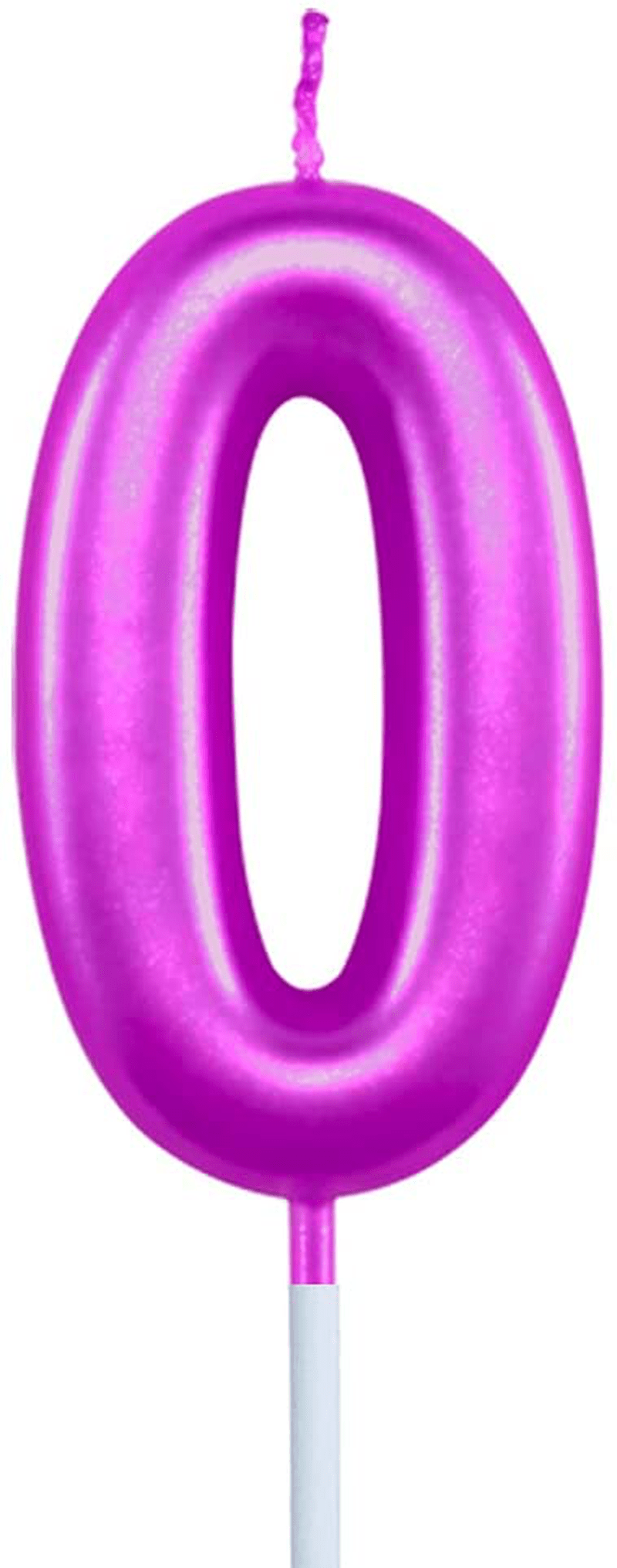 XNOVA 3rd Birthday Candle Three Years Purple Happy Birthday Number 3 Candles for Cake Topper Decoration for Party Kids Adults Numeral 30 23 37 33 13 Home & Garden > Decor > Home Fragrances > Candles XNOVA Number 0  
