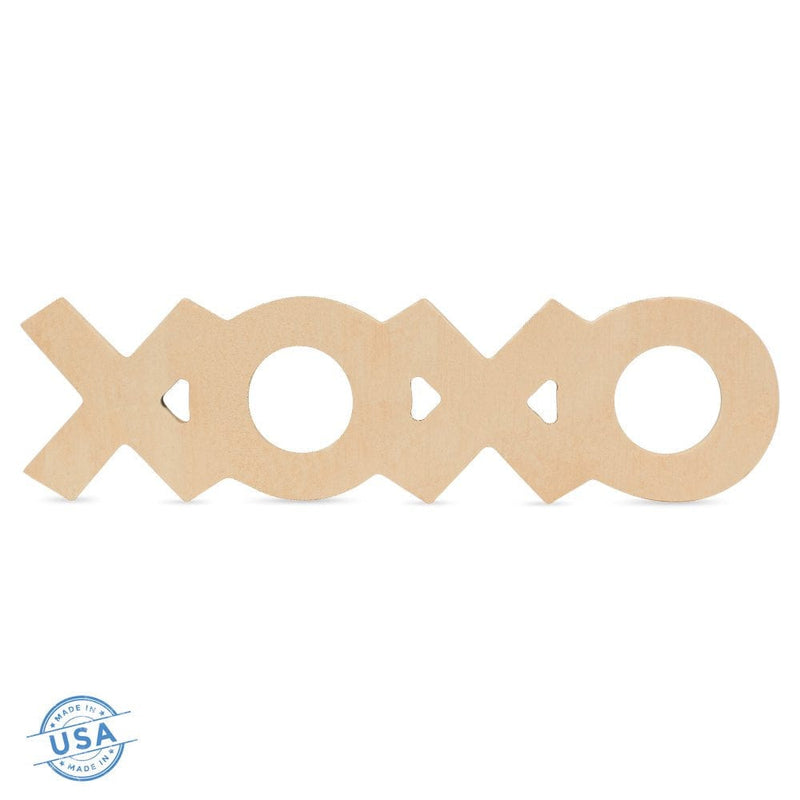 XOXO Unfinished Wooden Signs 18 Inches, Pack of 1 XOXO Decor Letters |Wood Cutouts for Crafts and DIY Valentines Day Décor, by Woodpeckers