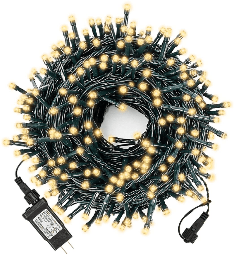 XUNXMAS Christmas String Lights Outdoor Indoor, 106ft 300 LED Cool White Christmas Tree Lights with 8 Lighting Modes, Extendable UL Certified Waterproof Fairy Lights for Patio Christmas Party Decor Home & Garden > Decor > Seasonal & Holiday Decorations& Garden > Decor > Seasonal & Holiday Decorations ‎XUNXMAS Warm White 106ft 