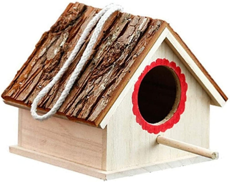 XXSLY Creative Birdcage Creative Wall-Mounted Wooden Outdoor Nest Bird House Bird Cage Nest Pet Supplies Bird Cage Accessories Animals & Pet Supplies > Pet Supplies > Bird Supplies > Bird Cages & Stands XXSLY   