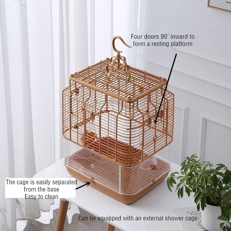 XXSLY Creative Birdcage Detachable Bird Cage Nest Breeder Box Hanging for Canary Parrot Bird Cage Parakeet Parrot Bird House with Food Box Bird Cage Accessories Animals & Pet Supplies > Pet Supplies > Bird Supplies > Bird Cages & Stands XXSLY   