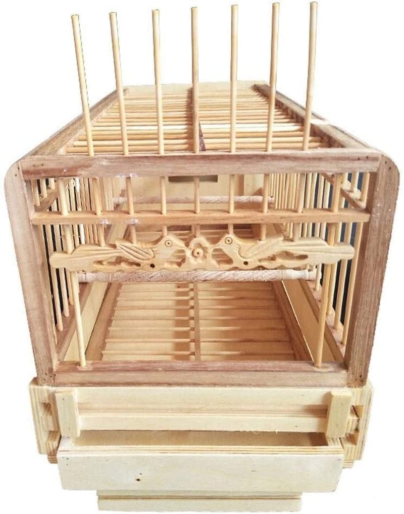 XXSLY Creative Birdcage Pure Hand Craft Bamboo Bird Cage Car Styling Bird House Suitable for Sparrow/Pearl/Jade Bird Bird Cage Accessories Animals & Pet Supplies > Pet Supplies > Bird Supplies > Bird Cages & Stands XXSLY   