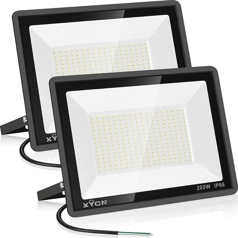 XYCN 150W LED Flood Light Outdoor,2 Pack 15500LM Super Bright Security Light,Ip66 Waterproof Outdoor Floodlight,5000K Daylight White LED Exterior Light for Basketball Court, Stadium, Playground Home & Garden > Lighting > Flood & Spot Lights XYCN 200W LED Flood Light 2pack  