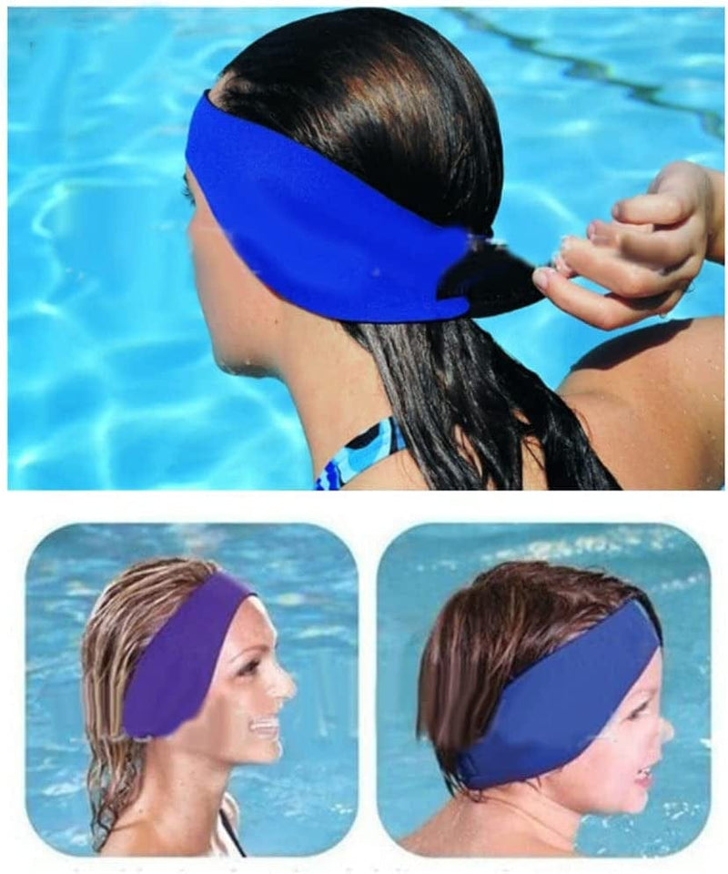 Yaami Swimming Headband,Hair Guard Ear Guard Band Belt,Best Swimmer'S Headband,Adjustable Neoprene Elastic Hairband,Secure Ear Plugs,Doctor Recommended,Keep Water Out,2 Sizes for Toddlers Adults Sporting Goods > Outdoor Recreation > Boating & Water Sports > Swimming Yaami   