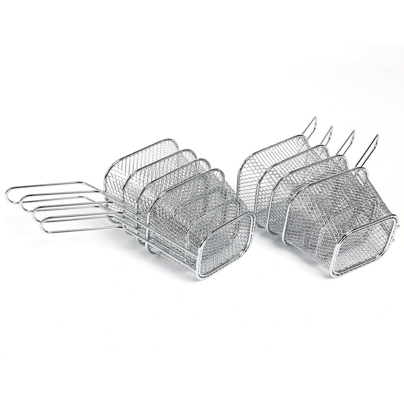 Yaekoo 8Pcs Mini Mesh Wire French Fry Chips Baskets Net Strainer Kitchen Cooking Tools Home & Garden > Kitchen & Dining > Kitchen Tools & Utensils YaeKoo   