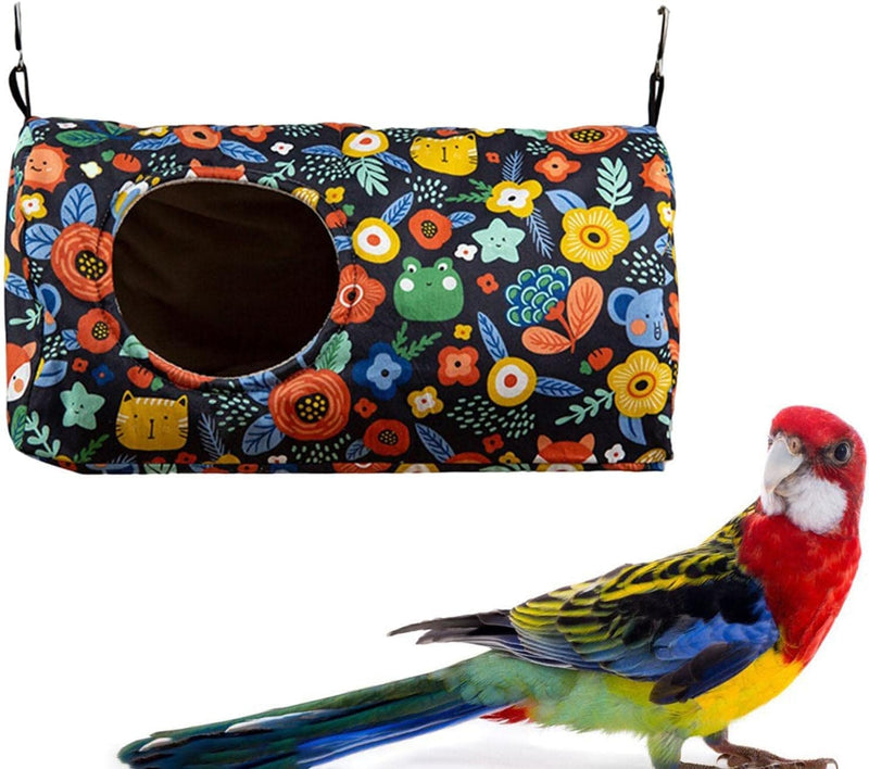 Yajuyi Bird House Nest with Buckle Accessories Sleeping House Hut Parrots Cage Hanging Hammock Bed for African Grey, Parakeets,Cockatoos, Cockatiels, Dark Blue 21X12X12Cm Animals & Pet Supplies > Pet Supplies > Bird Supplies > Bird Cages & Stands Yajuyi   
