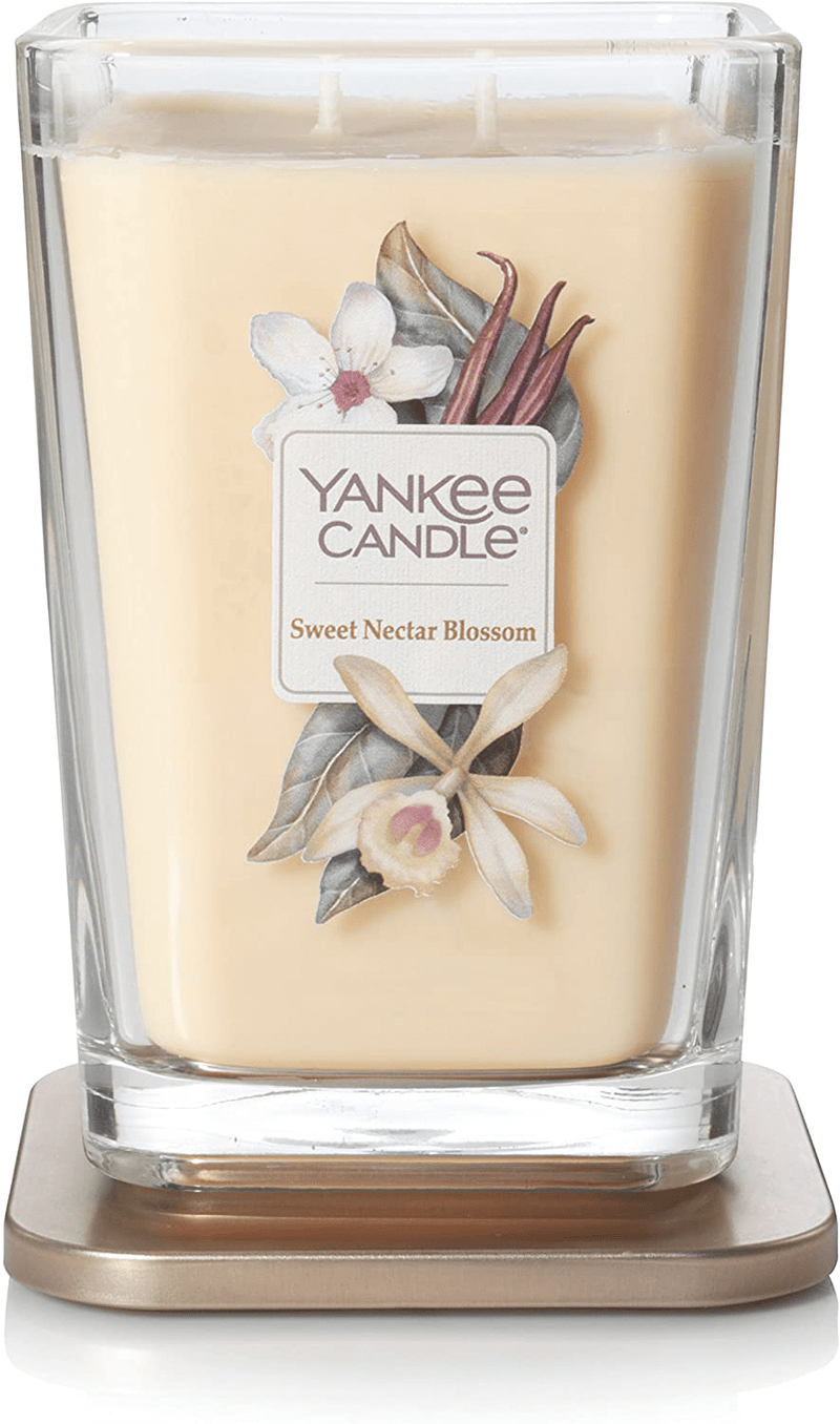Yankee Candle Elevation Collection with Platform Lid Sweet Nectar Blossom Scented Candle, Large 2-Wick, 80 Hour Burn Time Home & Garden > Decor > Home Fragrances > Candles Yankee Candle   