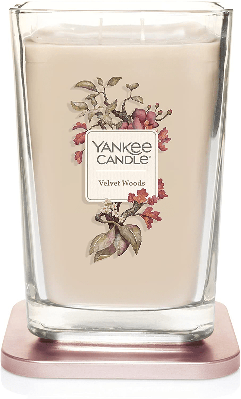 Yankee Candle Elevation Collection with Platform Lid Velvet Woods Scented Candle, Large 2-Wick, 80 Hour Burn Time Home & Garden > Decor > Home Fragrances > Candles Yankee Candle   