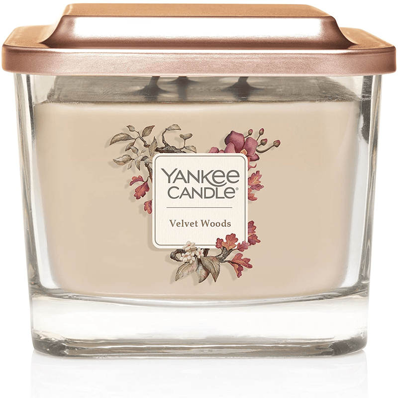 Yankee Candle Elevation Collection with Platform Lid Velvet Woods Scented Candle, Medium 3-Wick, 38 Hour Burn Time Home & Garden > Decor > Home Fragrances > Candles Yankee Candle Default Title  