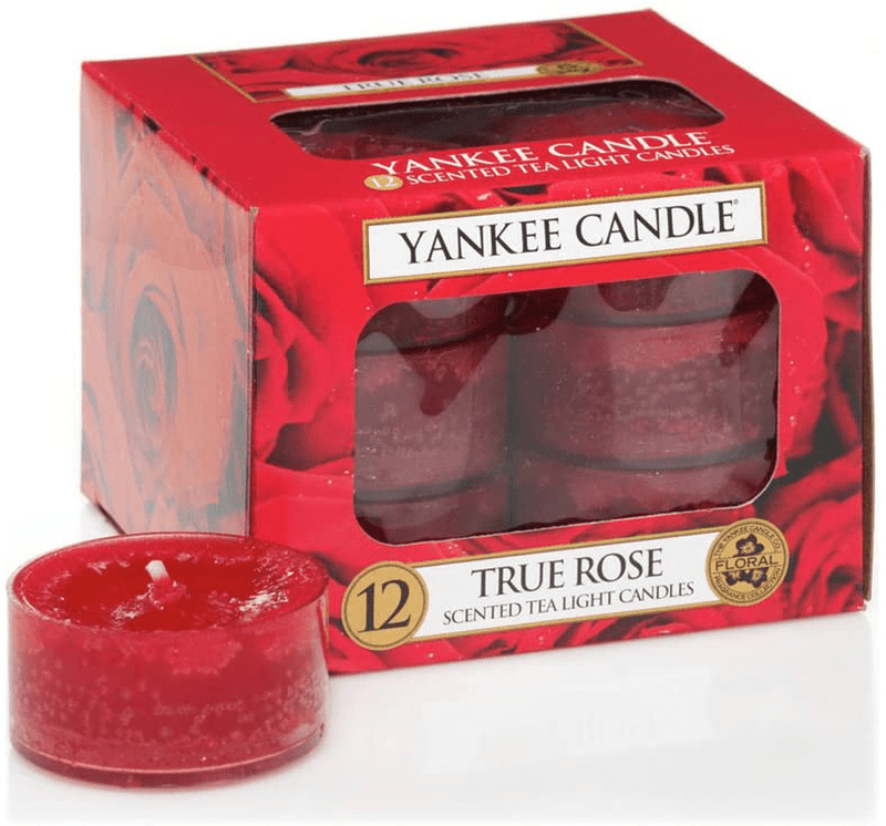 Yankee Candle Fresh Cut Roses Medium Jar Candle, Pink Home & Garden > Decor > Home Fragrances > Candles Yankee Candle True Rose Tea Light Candles (x12) 