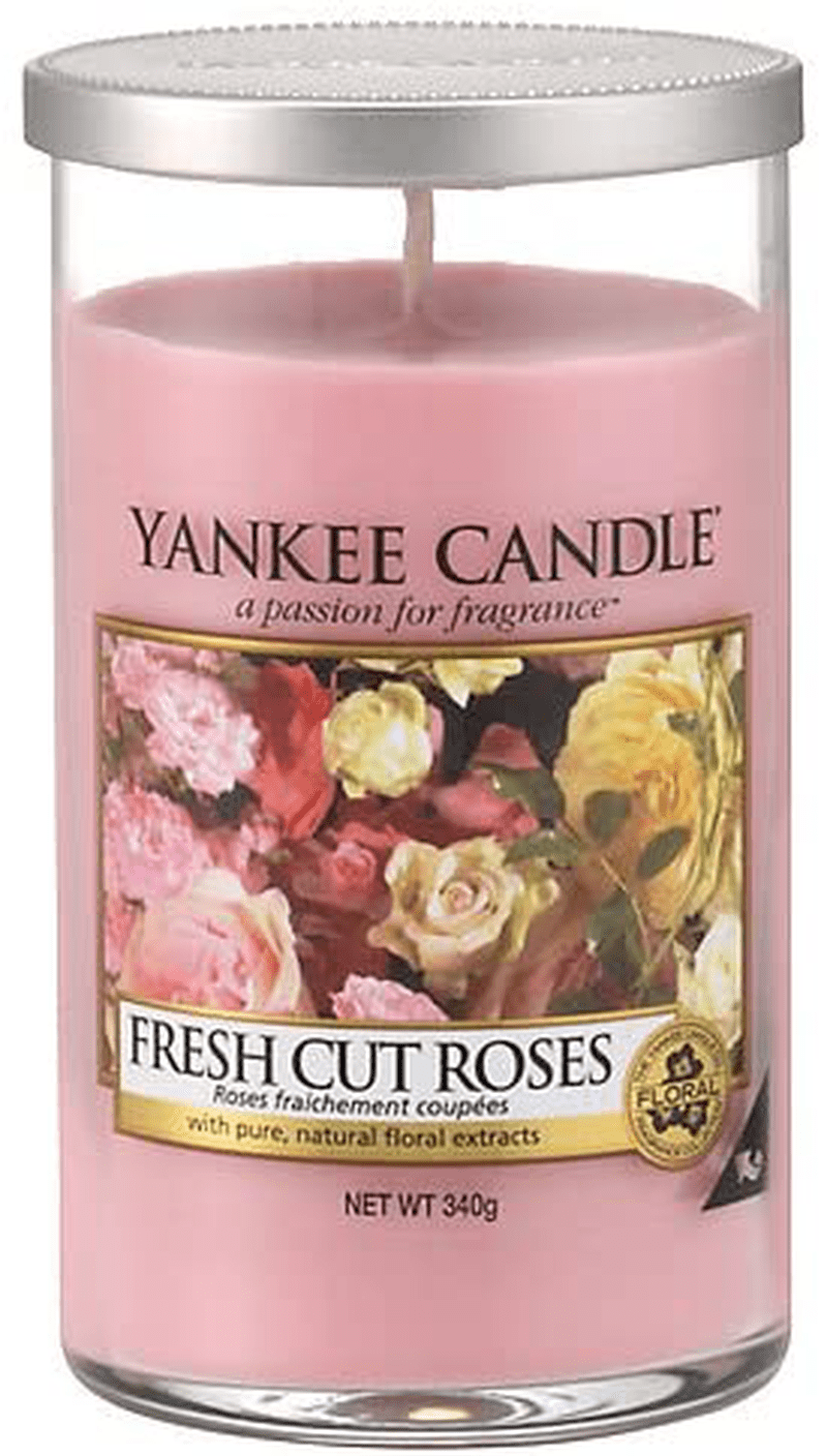 Yankee Candle Fresh Cut Roses Medium Jar Candle, Pink Home & Garden > Decor > Home Fragrances > Candles Yankee Candle Fresh Cut Roses Medium Pillar Candle 