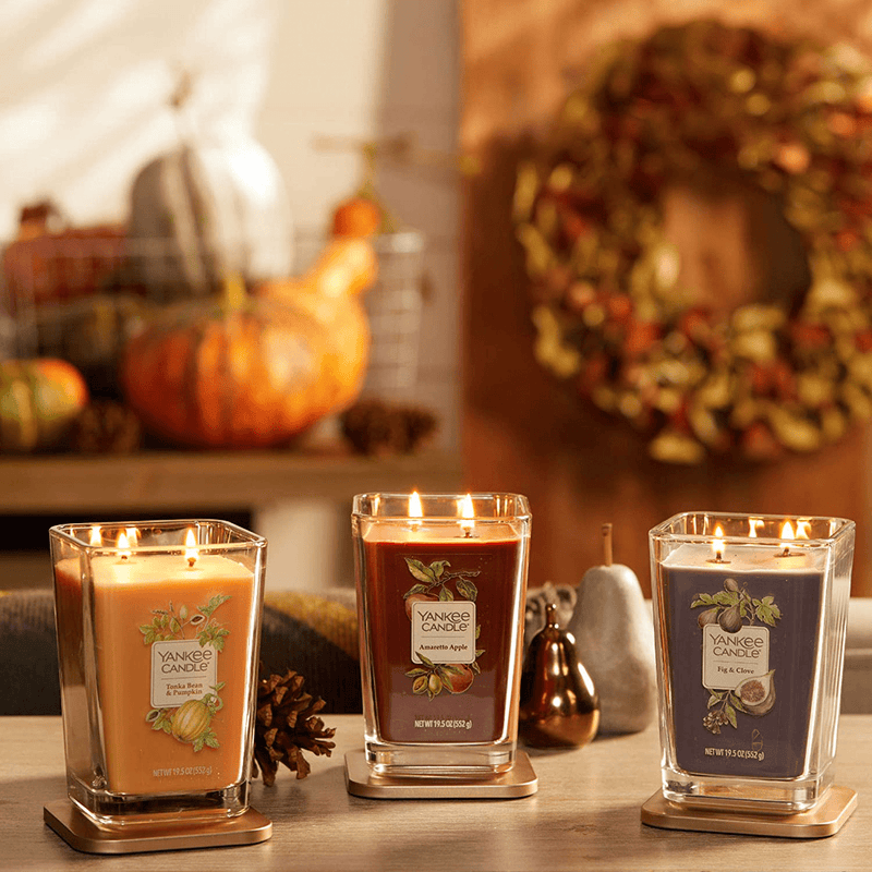 Yankee Candle, Large 2-Wick Square Candles| Tonka Bean & Pumpkin Home & Garden > Decor > Home Fragrances > Candles Yankee Candle   