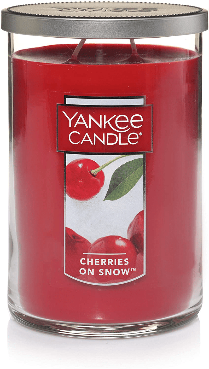 Yankee Candle Large Jar 2 Wick Cherries on Snow Scented Tumbler Premium Grade Candle Wax with up to 110 Hour Burn Time Home & Garden > Decor > Home Fragrances > Candles Yankee Candle Company Large 2-Wick Tumbler Candles  