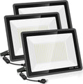 YANYCN 3 Pack 200W LED Flood Light,Super Bright Exterior Security Lights with Plug,Ip66 Waterproof Outdoor Flood Light, 22800Lm 5000K Daylight White Floodlight for Yard, Garden,Basketball Court, Arena Home & Garden > Lighting > Flood & Spot Lights YANYCN 200w Led Flood Light 3pack  