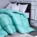 Yaqunie Goose down Comforter Calking Size All Season down Duvet Insert Cotton Shell Soft Aqua Bed Comforter with 8 Coner Tabs 108X98Inches Home & Garden > Linens & Bedding > Bedding > Quilts & Comforters YaQunie Aqua King-106"x90" 