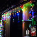 YASENN 300Led Icicle Style String Lights 29.5Ft,Update Connectable 8 Lighting Modes with Timer Icicle Lights for Home Garden Outdoor Indoor Eave Decor (Cool White LED White Cable) Home & Garden > Lighting > Light Ropes & Strings YASENN Multicolor LED APP Controlled 29.5FT white cable icicle 