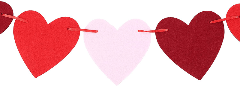 Ycsst 2 Pcs Felt Heart Garland Banner Set-Felt Heart Garland Banner - Valentines Day Decorations - Valentines Day Banner Decor- Home Party Decorations Ornaments - Red, Pink and Rose Red Color. Arts & Entertainment > Party & Celebration > Party Supplies 12 years and up   