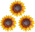 YEAHOME Metal Flower Wall Decor - 9 inch Wall Art Decorations Sunflower Decor Hanging for Bathroom, Bedroom, Living Room - Office/Home Fall Decorations Boho Art, Set of 3 Handmade Gift for Indoor or Outdoor Home & Garden > Decor > Artwork > Sculptures & Statues YEAHOME Sunflower03  