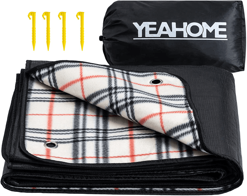 YEAHOME Picnic Blanket Beach Mat, Triple Layers Waterproof Outdoor Blanket, Extra Large Sand Proof Portable Camping Blanket 60x70, Great for The Beach, Park, Camping on Grass Home & Garden > Lawn & Garden > Outdoor Living > Outdoor Blankets > Picnic Blankets YEAHOME Default Title  