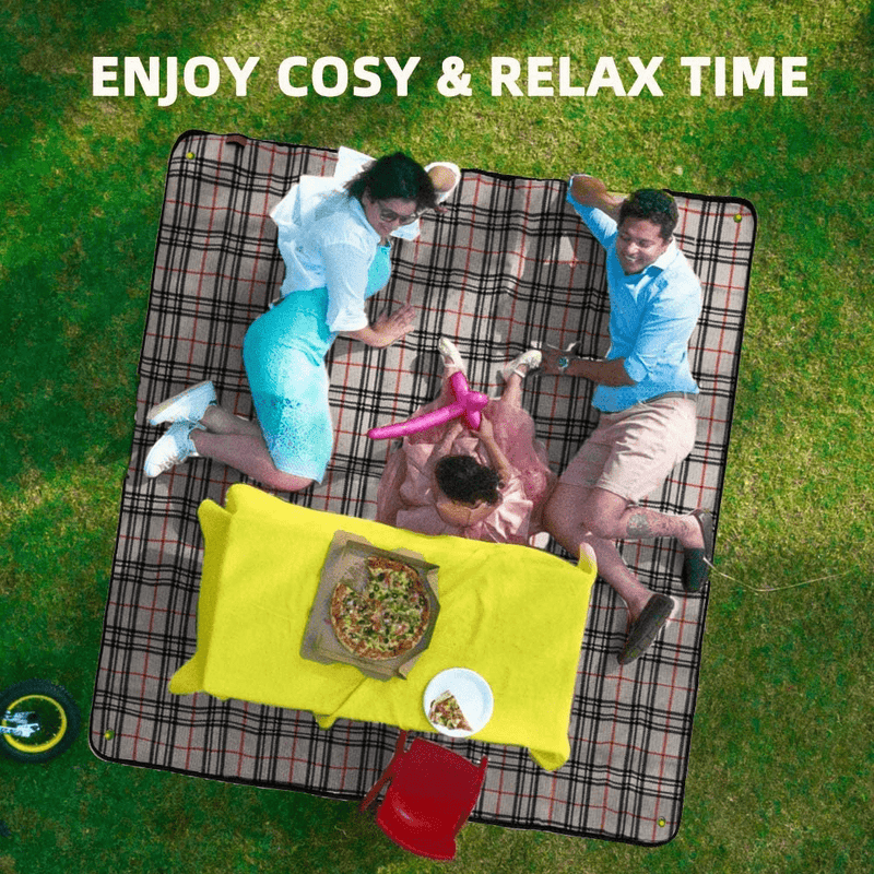 YEAHOME Picnic Blanket Beach Mat, Triple Layers Waterproof Outdoor Blanket, Extra Large Sand Proof Portable Camping Blanket 60x70, Great for The Beach, Park, Camping on Grass Home & Garden > Lawn & Garden > Outdoor Living > Outdoor Blankets > Picnic Blankets YEAHOME   