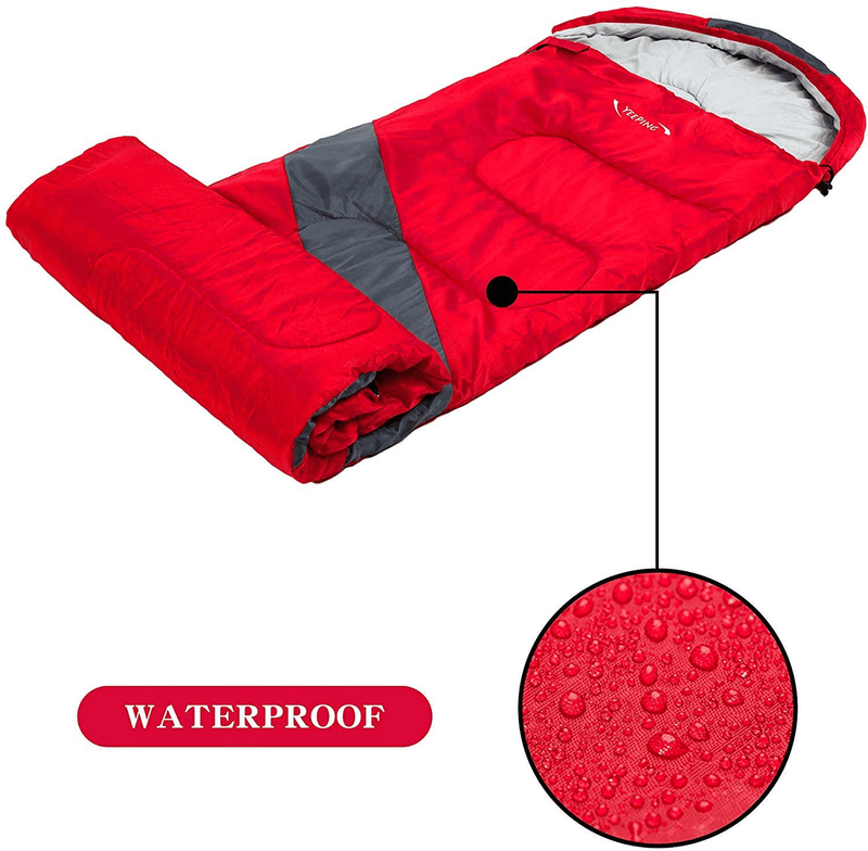 Yeeping Sleeping Bag 20 Degree Fahrenheit, Lightweight, Waterproof, with Compression Sack, for 4 Season Cold & Warm Weather Camping, Hiking, Backpacking, for Kids, Teens,Adults, Boys & Girls Sporting Goods > Outdoor Recreation > Camping & Hiking > Sleeping Bags Yeeping   