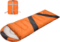 Yeeping Sleeping Bag 20 Degree Fahrenheit, Lightweight, Waterproof, with Compression Sack, for 4 Season Cold & Warm Weather Camping, Hiking, Backpacking, for Kids, Teens,Adults, Boys & Girls Sporting Goods > Outdoor Recreation > Camping & Hiking > Sleeping Bags Yeeping Orange  
