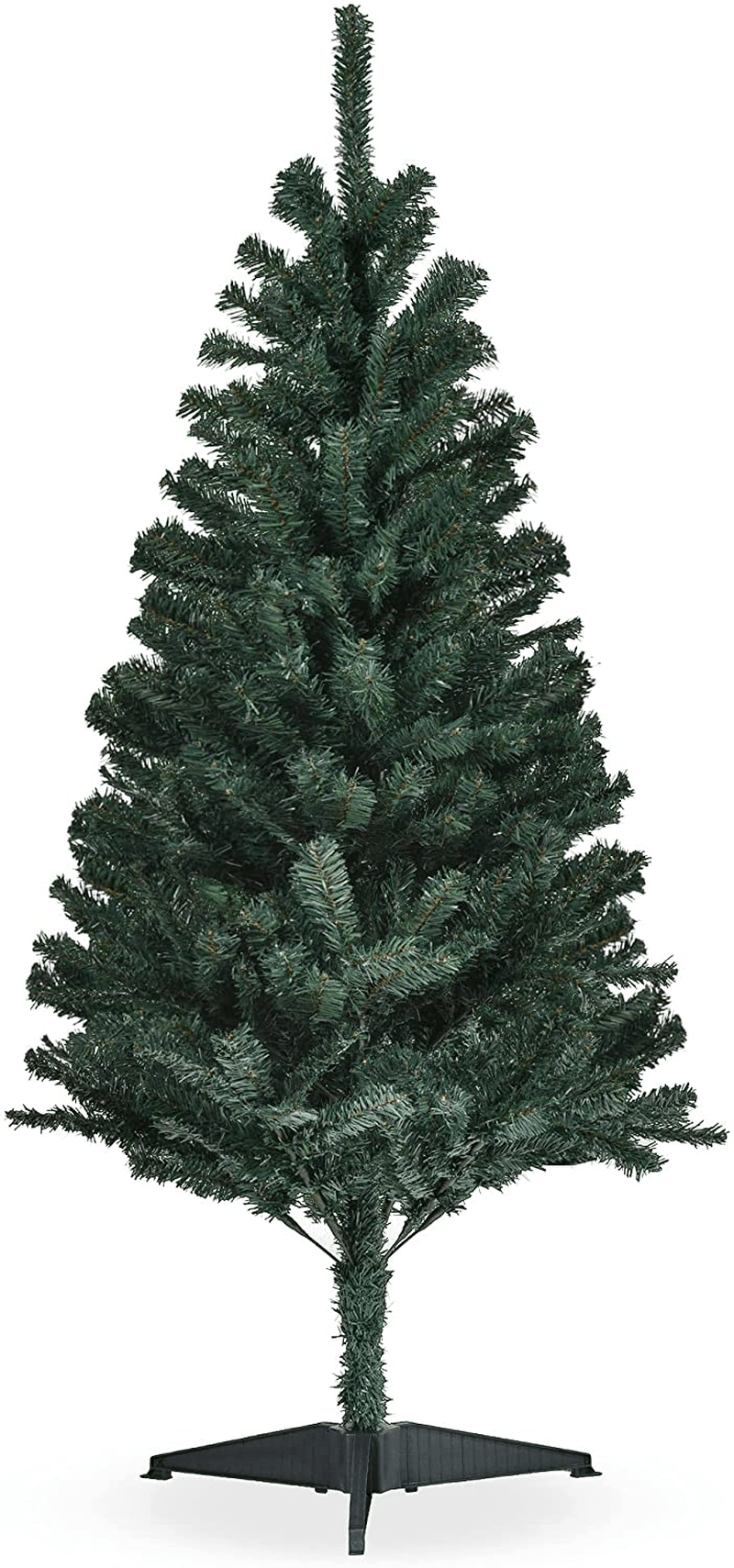 YEMODO Artificial Christmas Tree 4.5 Feet Christmas Pine Tree with Rubber Stand for Home, Office, Party，Christmas Decoration, Easy Assembly (New Green) Home & Garden > Decor > Seasonal & Holiday Decorations > Christmas Tree Stands YEMODO 4.5ft  