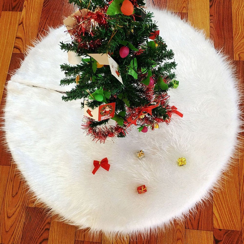 Yesbay Tree Skirt Soft Comfortable to Touch Non Woven Fabric Christmas Tree Skirt Base for Home,122Cm Home & Garden > Decor > Seasonal & Holiday Decorations > Christmas Tree Skirts Yesbay 150cm  