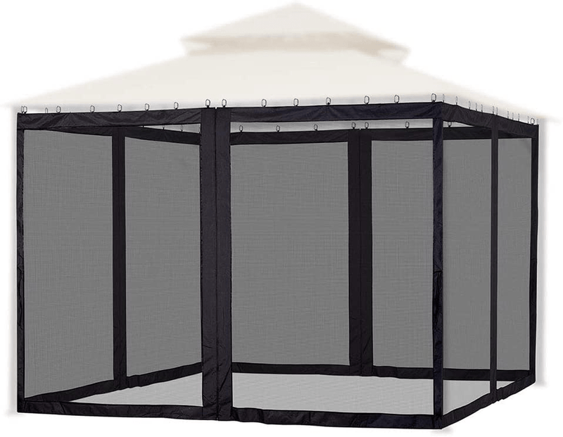 Yescom Universal Replacement Mesh Netting Screen Wall Sidewall Curtain with Zipper for 10x12ft Yard Gazebo Canopy Tent Home & Garden > Lawn & Garden > Outdoor Living > Outdoor Structures > Canopies & Gazebos Yescom 10'x12'  