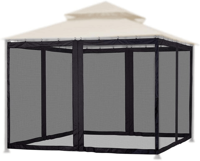 Yescom Universal Replacement Mesh Netting Screen Wall Sidewall Curtain with Zipper for 10x12ft Yard Gazebo Canopy Tent Home & Garden > Lawn & Garden > Outdoor Living > Outdoor Structures > Canopies & Gazebos Yescom 10'x10'  