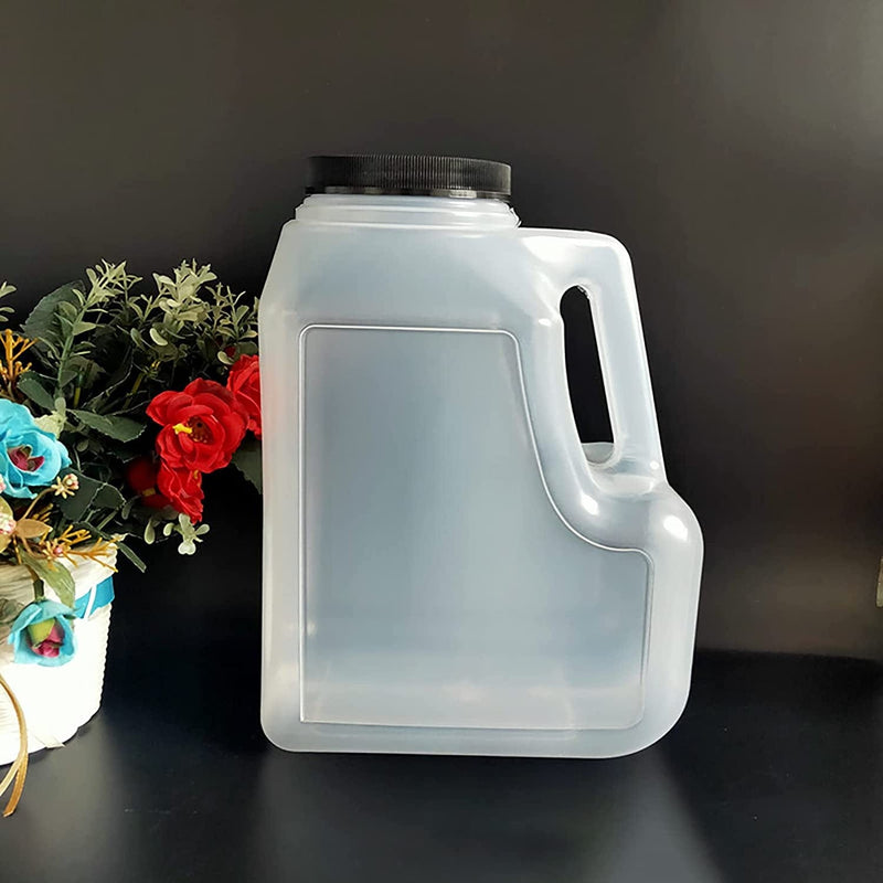 Yesland 2 Pcs Clear Plastic Gallon Jar with Handle and Airtight Lid - Square Empty Storage Containers and Jugs - 1.25 Gallon Wide Mouth Bottles for Craft Supplies, Paint, Detergent Storage, Liquids Home & Garden > Decor > Decorative Jars Yesland   