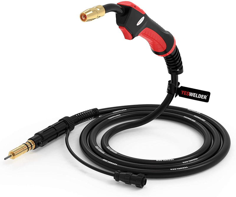 YESWELDER Mig Welding Gun Torch Stinger 15ft (4.5m) 250 Amp Replacement for Miller M-25 169598 fit Millermatic 212 & 252 Hardware > Tool Accessories > Welding Accessories YESWELDER 150A 12ft ,Replace Miller M-150/M-15  