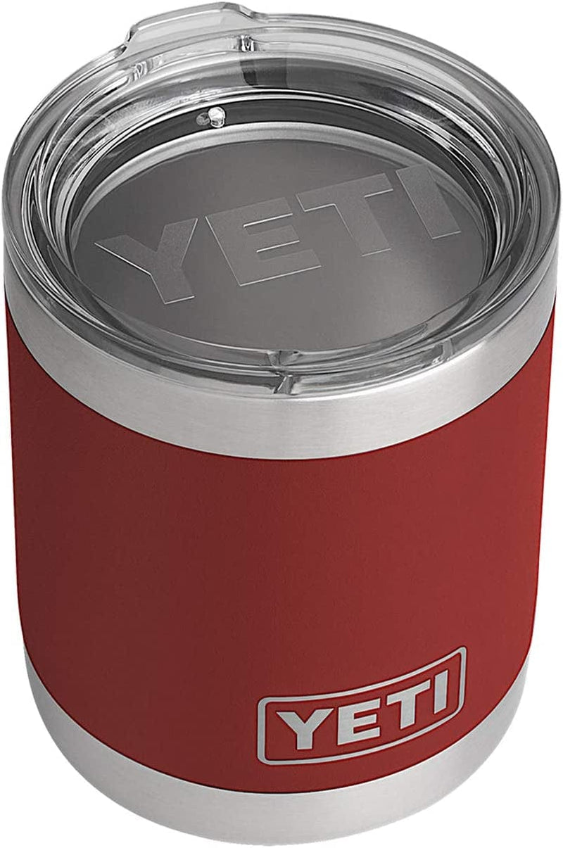 YETI Rambler 10 Oz Lowball, Vacuum Insulated, Stainless Steel with Standard Lid Home & Garden > Kitchen & Dining > Tableware > Drinkware YETI Brick Red  