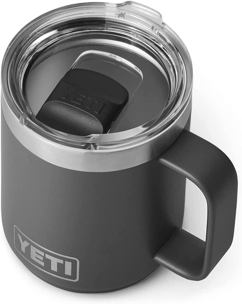 YETI Rambler 10 Oz Stackable Mug, Vacuum Insulated, Stainless Steel with Magslider Lid, Offshore Blue Home & Garden > Kitchen & Dining > Tableware > Drinkware YETI Charcoal  
