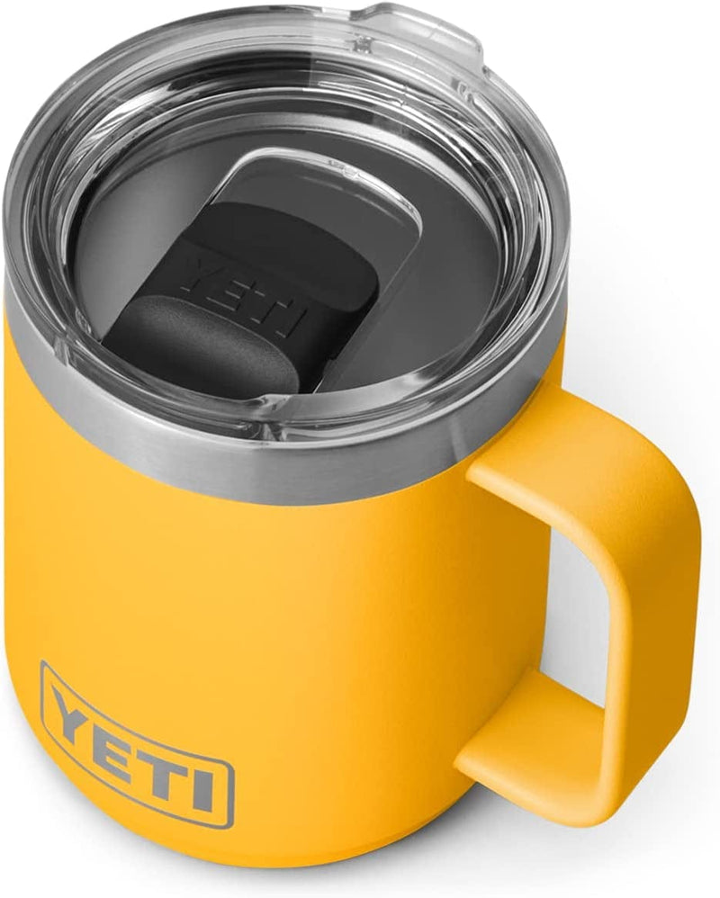 YETI Rambler 10 Oz Stackable Mug, Vacuum Insulated, Stainless Steel with Magslider Lid, Offshore Blue Home & Garden > Kitchen & Dining > Tableware > Drinkware YETI Alpine Yellow  