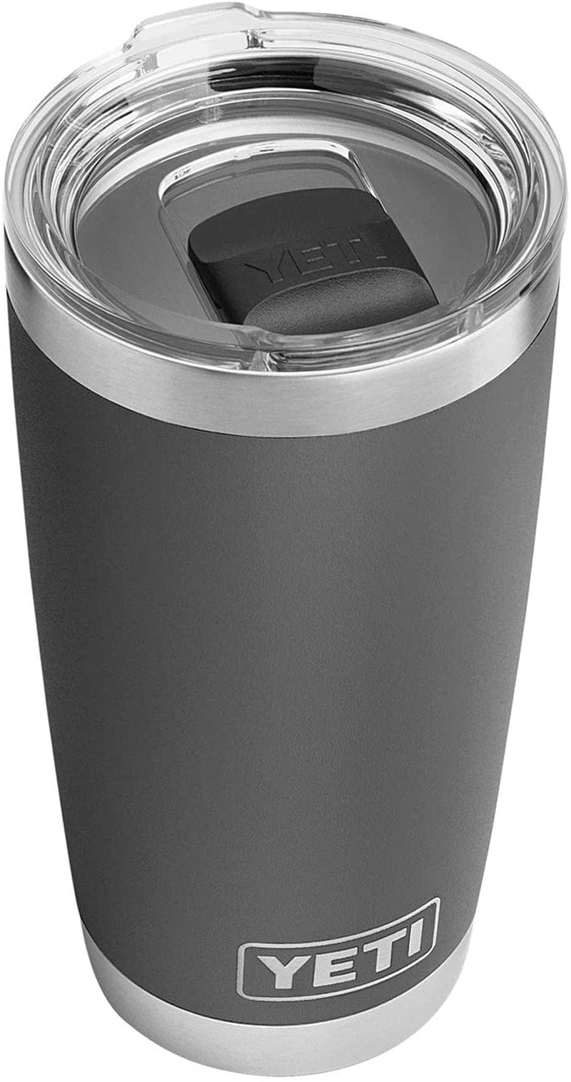 YETI Rambler 20 Oz Stainless Steel Vacuum Insulated Tumbler W/Magslider Lid Home & Garden > Kitchen & Dining > Tableware > Drinkware YETI Charcoal 1 Count (Pack of 1) 