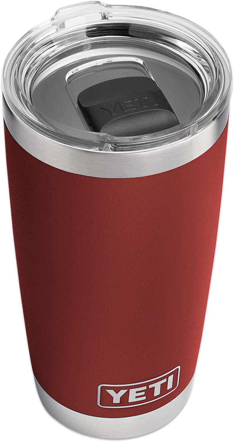 YETI Rambler 20 Oz Stainless Steel Vacuum Insulated Tumbler W/Magslider Lid Home & Garden > Kitchen & Dining > Tableware > Drinkware YETI Brick Red 1 Count (Pack of 1) 