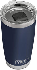 YETI Rambler 20 Oz Stainless Steel Vacuum Insulated Tumbler W/Magslider Lid Home & Garden > Kitchen & Dining > Tableware > Drinkware YETI Navy 1 Count (Pack of 1) 